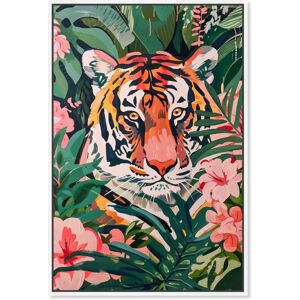 Tiger Hidden In Tropics Tropical Jungle Animals Canvas Wall Art by Art Remedy Orange 24 Tiger Hidden In Tropics Tropical Jungle Animals Canvas Wall Art by Art Remedy Orange 24