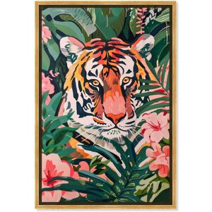 Tiger Hidden In Tropics Tropical Jungle Animals Canvas Wall Art by Art Remedy Orange 36 Tiger Hidden In Tropics Tropical Jungle Animals Canvas Wall Art by Art Remedy Orange 36