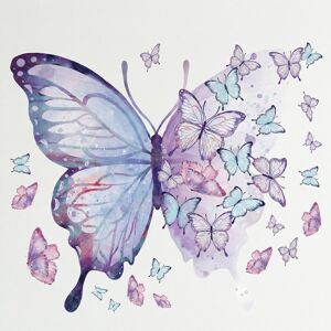 Unique 72 PCS Large Butterfly Wall Decals Self-Adhesive Removable Mural Decals for Wall - 18.5 Purple 18.5 Unique 72 PCS Large Butterfly Wall Decals Self-Adhesive Removable Mural Decals for Wall - 18.5 Purple 18.5