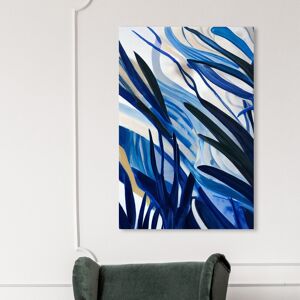 Wynwood Studio Abstract Jungle Blues Blue and Tropical Wall Art Canvas Print Blue 45 x 30 Wynwood Studio Abstract Jungle Blues Blue and Tropical Wall Art Canvas Print Blue 45 x 30