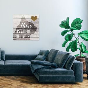 Wynwood Studio Canvas Animals Home is where the cat is Gray and Light Gray Rustic Wall Art Canvas Print Grey 30 x 30 Wynwood Studio Canvas Animals Home is where the cat is Gray and Light Gray Rustic Wall Art Canvas Print Grey 30 x 30