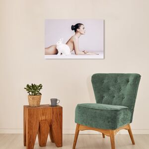 Wynwood Studio Canvas Fashion and Glam Bunny Rabbit Girl White and Light Gray Modern & Contemporary Wall Art Canvas Print White 16 x 24 Wynwood Studio Canvas Fashion and Glam Bunny Rabbit Girl White and Light Gray Modern & Contemporary Wall Art Canvas Print White 16 x 24