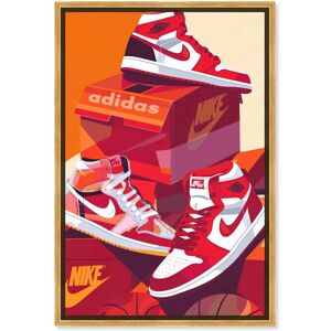 Notori Art Red Boxes and Sneakers Canvas Trend Sport Wall Art by Notoriart Orange 24 Notori Art Red Boxes and Sneakers Canvas Trend Sport Wall Art by Notoriart Orange 24
