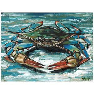 Trademark Fine Art Carolee Vitaletti 'Blue Palette Crab II' Canvas Art Blue 18 x 24 Trademark Fine Art Carolee Vitaletti 'Blue Palette Crab II' Canvas Art Blue 18 x 24