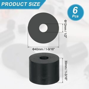 Unique Thickness Rubber Bushings Grommets Spacers for Home Cars Boat Accessories - Black 0.47 x 1.6 x 1.2inch Unique Thickness Rubber Bushings Grommets Spacers for Home Cars Boat Accessories - Black 0.47 x 1.6 x 1.2inch
