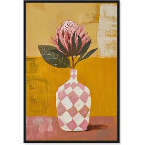 Protea Bloomscape Canvas Retro Poster Art by Art Remedy Pink 16 Protea Bloomscape Canvas Retro Poster Art by Art Remedy Pink 16