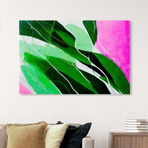 Wynwood Studio Abstract The Emerald Splash Pink and Hot Pink Tropical Wall Art Canvas Print Pink 36 x 54 Wynwood Studio Abstract The Emerald Splash Pink and Hot Pink Tropical Wall Art Canvas Print Pink 36 x 54