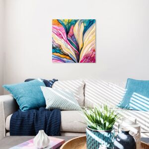 Wynwood Studio Abstract Colorful inside Petals Pink and Pastel Yellow Modern & Contemporary Wall Art Canvas Print Pink 20 x 20 Wynwood Studio Abstract Colorful inside Petals Pink and Pastel Yellow Modern & Contemporary Wall Art Canvas Print Pink 20 x 20