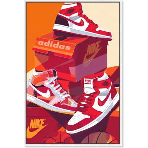 Notori Art Red Boxes and Sneakers Canvas Trend Sport Wall Art by Notoriart Orange 36 Notori Art Red Boxes and Sneakers Canvas Trend Sport Wall Art by Notoriart Orange 36