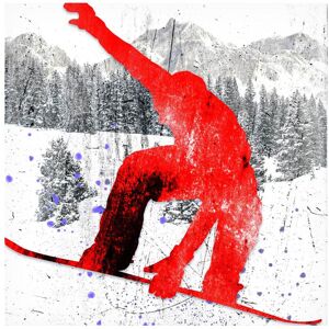 Trademark Fine Art LightBoxJournal 'Extreme Snowboarder 04' Canvas Art White 24 x 24 Trademark Fine Art LightBoxJournal 'Extreme Snowboarder 04' Canvas Art White 24 x 24