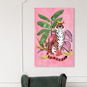 Wynwood Studio Canvas Animals Banana Stripes Pink and Glam Wall Art Canvas Print Pink 45 x 30 Wynwood Studio Canvas Animals Banana Stripes Pink and Glam Wall Art Canvas Print Pink 45 x 30