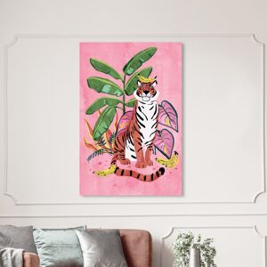 Wynwood Studio Canvas Animals Banana Stripes Pink and Glam Wall Art Canvas Print Pink 54 x 36 Wynwood Studio Canvas Animals Banana Stripes Pink and Glam Wall Art Canvas Print Pink 54 x 36
