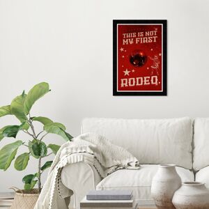 Wynwood Studio Prints Sports and Teams Not My First Rodeo RED Red and Dark Red Rustic Wall Art Canvas Print Red Small Wynwood Studio Prints Sports and Teams Not My First Rodeo RED Red and Dark Red Rustic Wall Art Canvas Print Red Small