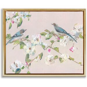 Stupell Spring Apple Blossoms & Birds Framed Floater Canvas Wall Art Design By Sally Swatland Pink 21 x 17 Stupell Spring Apple Blossoms & Birds Framed Floater Canvas Wall Art Design By Sally Swatland Pink 21 x 17