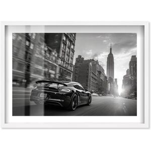Entering New York City Cars Art Shadowbox Print by Notoriart Black 15 Entering New York City Cars Art Shadowbox Print by Notoriart Black 15