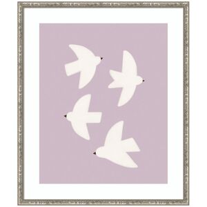 Kate and Laurel Minimalist Birds Poster 3 Purple by Laura Moss Framed Wall Art Print Silver 21x25 Kate and Laurel Minimalist Birds Poster 3 Purple by Laura Moss Framed Wall Art Print Silver 21x25