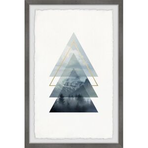 HomeStock Triangle Pines Framed Painting Print - Home Wall Art Decor - Scenic Landscape Picture Multi 36 x 24 HomeStock Triangle Pines Framed Painting Print - Home Wall Art Decor - Scenic Landscape Picture Multi 36 x 24