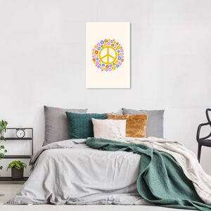 Wynwood Studio Canvas Entertainment and Hobbies Colorful Floral Peace Yellow Modern & Contemporary Wall Art Canvas Print Yellow 24 x 16 Wynwood Studio Canvas Entertainment and Hobbies Colorful Floral Peace Yellow Modern & Contemporary Wall Art Canvas Print Yellow 24 x 16