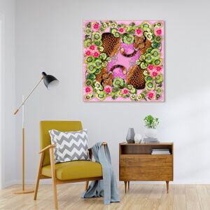 Wynwood Studio Canvas Fashion and Glam Wild Feline Nature Pink and Modern & Contemporary Wall Art Canvas Print Pink 30 x 30 Wynwood Studio Canvas Fashion and Glam Wild Feline Nature Pink and Modern & Contemporary Wall Art Canvas Print Pink 30 x 30
