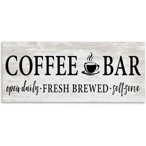 Stupell Coffee Bar Cafe Sign Rustic Pattern Kitchen Canvas Wall Art, Design by Lettered and Lined Cream 40 x 17 Stupell Coffee Bar Cafe Sign Rustic Pattern Kitchen Canvas Wall Art, Design by Lettered and Lined Cream 40 x 17