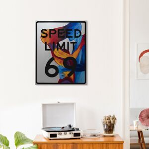 Wynwood Studio JJ Hammond - Speed Limit 69 Modern & Contemporary Wall Art Canvas Print Orange,Blue 20 x 24 Wynwood Studio JJ Hammond - Speed Limit 69 Modern & Contemporary Wall Art Canvas Print Orange,Blue 20 x 24