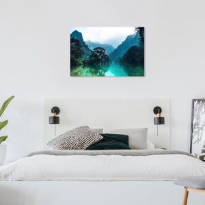 Wynwood Studio Canvas Nature and Landscape Fresh River View Green and Modern & Contemporary Wall Art Canvas Print Green 24 x 36 Wynwood Studio Canvas Nature and Landscape Fresh River View Green and Modern & Contemporary Wall Art Canvas Print Green 24 x 36