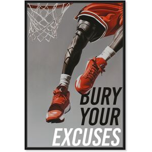 Notori Art Bury Your Excuses Player Canvas Trend Sport Wall Art by Notoriart Grey 24 Notori Art Bury Your Excuses Player Canvas Trend Sport Wall Art by Notoriart Grey 24