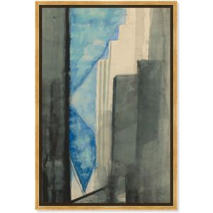 Skyscrapers 1975 Canvas Retro Poster Art by Art Remedy Blue 36 Skyscrapers 1975 Canvas Retro Poster Art by Art Remedy Blue 36