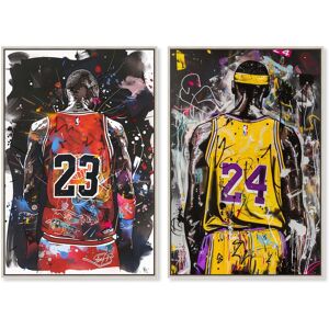 Dynamic Duo Graffiti Hoops Sports Decor Set Canvas Print by Art Remedy Black 16 Dynamic Duo Graffiti Hoops Sports Decor Set Canvas Print by Art Remedy Black 16