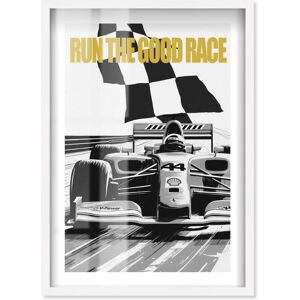 Notori Art Run the good race Formula 1 Posters Shadowbox Print by Notoriart Black 17 Notori Art Run the good race Formula 1 Posters Shadowbox Print by Notoriart Black 17