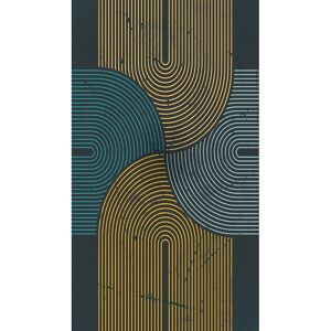 Veer Decor Mod Curves Wall Mural Navy 110.0 In. L X 63.0 In. W X 0.02 In. D Veer Decor Mod Curves Wall Mural Navy 110.0 In. L X 63.0 In. W X 0.02 In. D