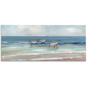 Stupell Panoramic Sandpipers Birds Shoreline Ocean Landscape Painting Canvas Wall Art 17 x 40 Stupell Panoramic Sandpipers Birds Shoreline Ocean Landscape Painting Canvas Wall Art 17 x 40