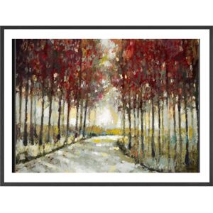 Ready2HangArt Autumn Morning Drive Framed Print Wall Art by Norman Wyatt Jr. Red 40 Ready2HangArt Autumn Morning Drive Framed Print Wall Art by Norman Wyatt Jr. Red 40