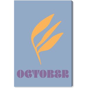 Wynwood Studio Canvas Typography and Quotes October Simple Nature Blue and Orange Modern & Contemporary Wall Art Canvas Print Blue 36 x 24 Wynwood Studio Canvas Typography and Quotes October Simple Nature Blue and Orange Modern & Contemporary Wall Art Canvas Print Blue 36 x 24