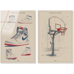 Basketball Prints Sports Decor Set Acrylic Print by Art Remedy Black 24 Basketball Prints Sports Decor Set Acrylic Print by Art Remedy Black 24