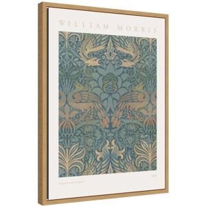 Kate and Laurel Sylvie Poster William Morris Peacock and Dragon 1878 Framed Canvas by The Art Institute of Chicago Beige 18x24 Kate and Laurel Sylvie Poster William Morris Peacock and Dragon 1878 Framed Canvas by The Art Institute of Chicago Beige 18x24