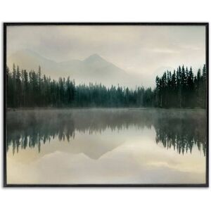 Stupell Foggy Lake Forest Landscape Soft Nature Water Reflection Framed Wall Art Black 30 x 24 Stupell Foggy Lake Forest Landscape Soft Nature Water Reflection Framed Wall Art Black 30 x 24