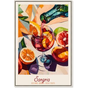 Sangria Recipe Poster Canvas by Art Remedy Red 20 Sangria Recipe Poster Canvas by Art Remedy Red 20