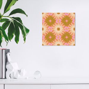 Wynwood Studio Canvas Abstract Art Deco FLoral II Pink and Army Green Bohemian & Eclectic Wall Art Canvas Print Pink 12 x 12 Wynwood Studio Canvas Abstract Art Deco FLoral II Pink and Army Green Bohemian & Eclectic Wall Art Canvas Print Pink 12 x 12