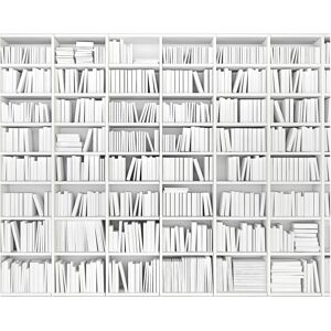 OhPopsi Library Wall Mural White Oversized OhPopsi Library Wall Mural White Oversized