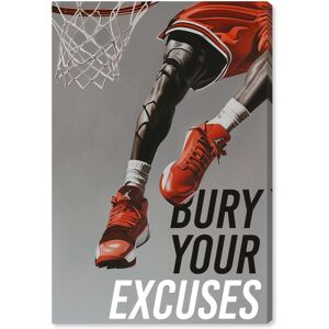 Notori Art Bury Your Excuses Player Canvas Trend Sport Wall Art by Notoriart Grey 20 Notori Art Bury Your Excuses Player Canvas Trend Sport Wall Art by Notoriart Grey 20