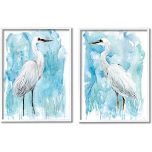 Stupell Nautical Crane Pair White Beach Birds Blue Sky 2pc Multi Piece Framed Wall Art Set White 24 x 30 Stupell Nautical Crane Pair White Beach Birds Blue Sky 2pc Multi Piece Framed Wall Art Set White 24 x 30