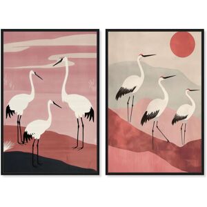 Elegant Birds Living Room Set Canvas Print by Art Remedy Black 24 Elegant Birds Living Room Set Canvas Print by Art Remedy Black 24