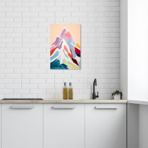 Wynwood Studio Nature and Landscape Mountain in Pastel Colors Pink and Light Pink Modern & Contemporary Wall Art Canvas Print Pink 24 x 16 Wynwood Studio Nature and Landscape Mountain in Pastel Colors Pink and Light Pink Modern & Contemporary Wall Art Canvas Print Pink 24 x 16