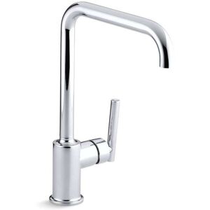Kohler Purist Single-Hole Kitchen Sink Faucet with 8 Chrome/Clear 26.0 In. X 12.63 In. X 5.13 In. Kohler Purist Single-Hole Kitchen Sink Faucet with 8 Chrome/Clear 26.0 In. X 12.63 In. X 5.13 In.