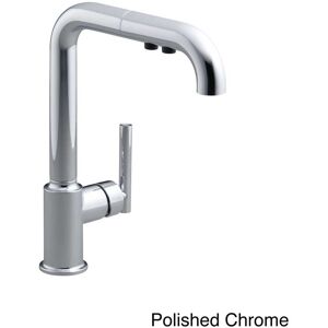 Kohler Purist Single-Hole Kitchen Sink Faucet with 8 Chrome/Clear 11 to 12 Inches Kohler Purist Single-Hole Kitchen Sink Faucet with 8 Chrome/Clear 11 to 12 Inches