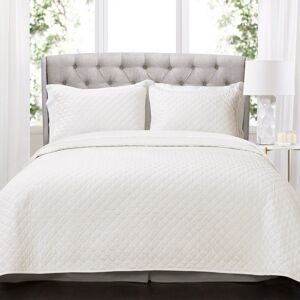 Lush Decor Copper Grove Balm Diamond Oversized Cotton 3-piece Quilt Set White Queen Lush Decor Copper Grove Balm Diamond Oversized Cotton 3-piece Quilt Set White Queen