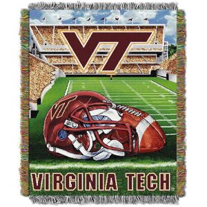 NCAA ACC School Tapestry Throw Blanket Virginia Tech Hokies Throw NCAA ACC School Tapestry Throw Blanket Virginia Tech Hokies Throw