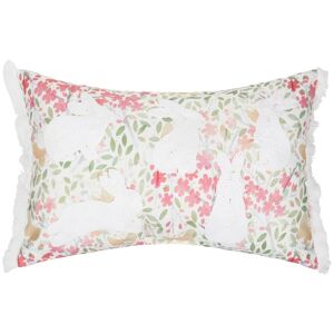C&F Home Bunnies Flowers Lumbar Pillow Pink Specialty C&F Home Bunnies Flowers Lumbar Pillow Pink Specialty