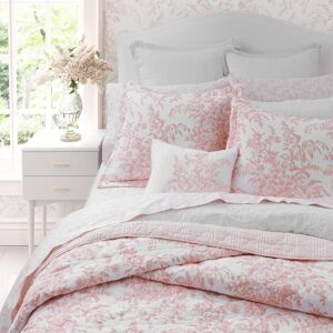 Laura Ashley Bedford Pink Cotton Revisable Quilt Set Bedford Pink King Laura Ashley Bedford Pink Cotton Revisable Quilt Set Bedford Pink King